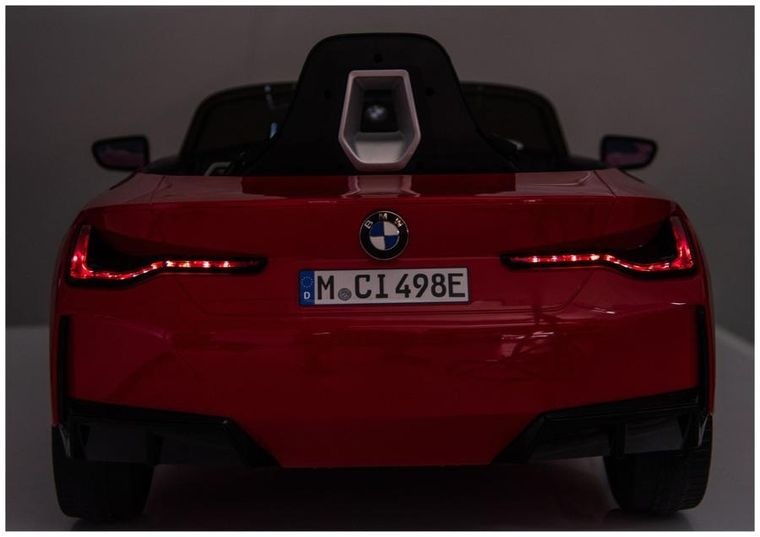 Lean Cars, BMW I4, pojazd na akumulator 4-4, JE1009, czerwony
