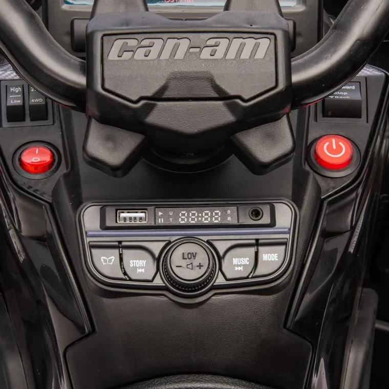Lean Cars, Can-Am Outlander 4-4, quad, pojazd na akumulator, czarny, DK-CA005