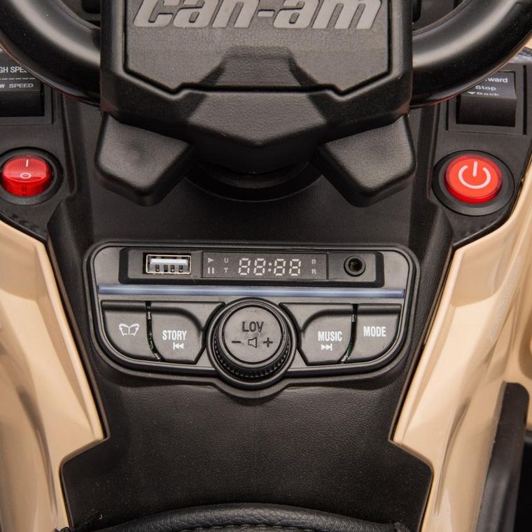 Lean Cars, CAN-AM Outlander 4-4, quad, pojazd na akumulator, khaki, DK-CA005