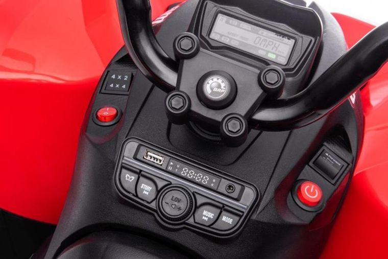 Lean Cars, Can-Am Renegate, quad, pojazd na akumulator, czerwony