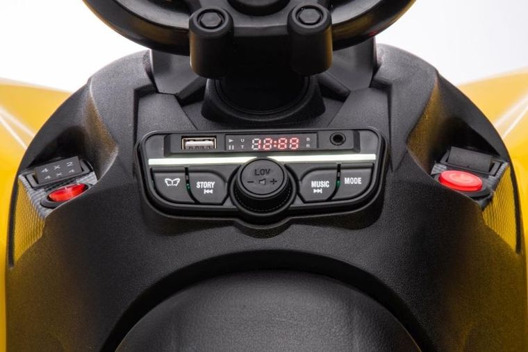 Lean Cars, Can-Am Renegate, quad, pojazd na akumulator, żółty