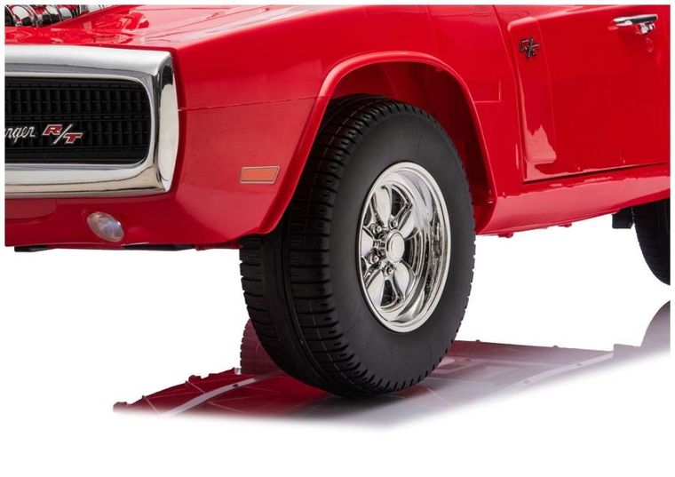 Lean Cars, Dodge Charger R/T, pojazd na akumulator, DLS-K12 24V7Ah, czerwony