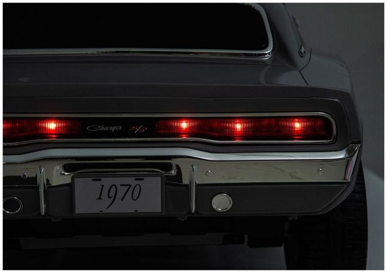 Lean Cars, Dodge Charger R/T, pojazd na akumulator, DLS-K12 24V7Ah, szary