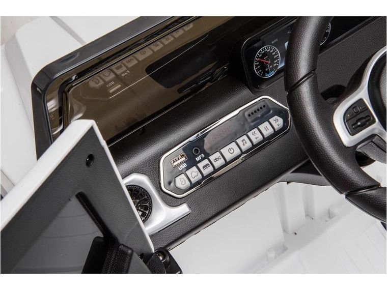 Lean Cars, Mercedes-Benz G500, pojazd na akumulator, biały