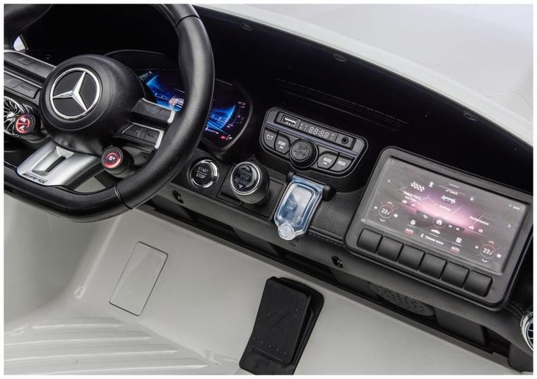 Lean Cars, Mercedes GT63 AMG, pojazd na akumulator, DK-GT63 24V LCD, biały