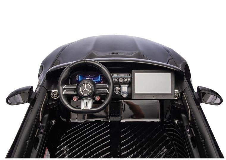 Lean Cars, Mercedes GT63 AMG, pojazd na akumulator, DK-GT63 24V LCD, cichy silnik, czarny