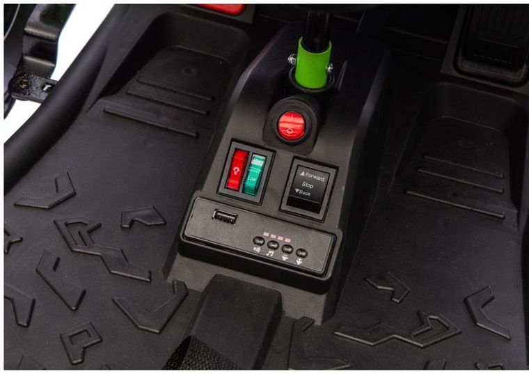 Lean Cars, pojazd na akumulator, DM-107 24V7, cichy silnik, zielony