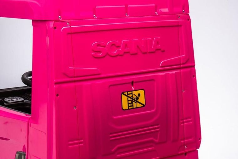 Lean Cars, Scania 500R, pojazd na akumulator, tir, HL698 4-4, różowy