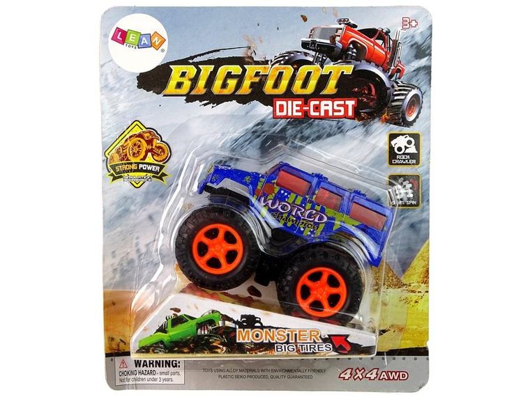 Lean Toys, BigFoot Die-Cast, pojazd z napędem i rampą, 1 szt.