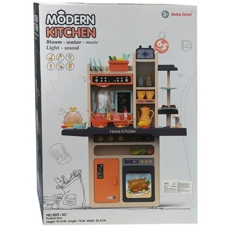 Lean Toys, kuchnia dziecięca, różowa