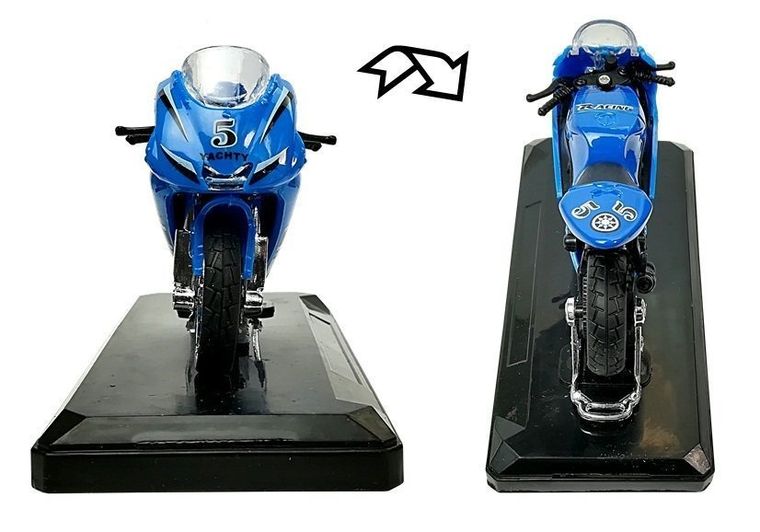 Lean Toys, sportowy motocykl, pojazd interaktywny, 1:18, 1 szt.