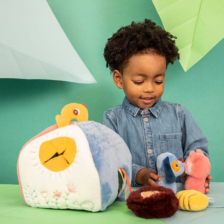 Lilliputiens, Piesek Jules, domek aktywizujący z grzechotkami, 9m+