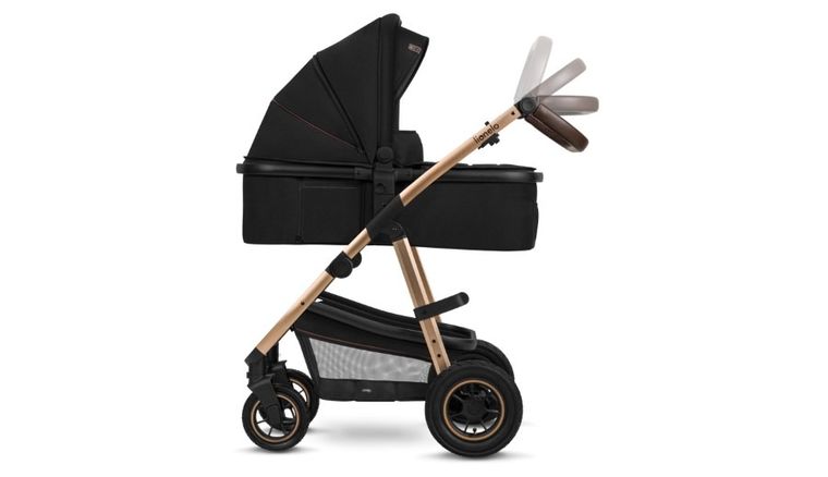 Lionelo, Amber 2in1, wózek wielofunkcyjny, Black Onyx