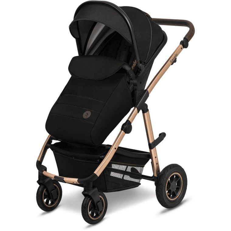 Lionelo, Amber, wózek wielofunkcyjny, 3w1, Black Onyx