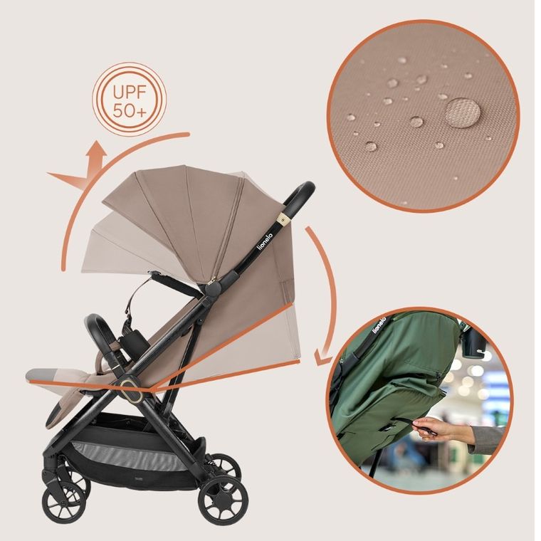 Lionelo, Bess, wózek spacerowy, beige sand