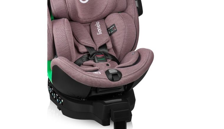 Lionelo, Harmony, I-Size, fotelik samochodowy, Pink Mauve Bamboo, 40-150 cm