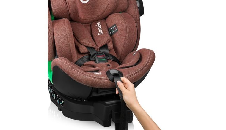 Lionelo, Harmony, I-Size, fotelik samochodowy, Red Brick Bamboo, 40-150 cm