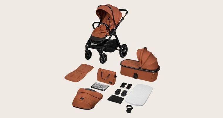 Lionelo, Layla, wózek wielofunkcyjny, 2w1, Brown Rurst