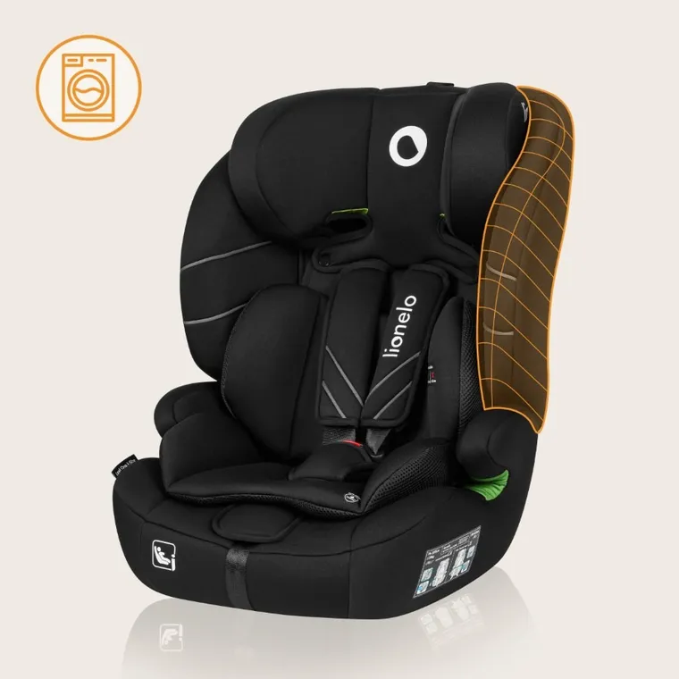 Lionelo, Levi One I-Size, fotelik samochodowy, Black Carbon, 76-150 cm