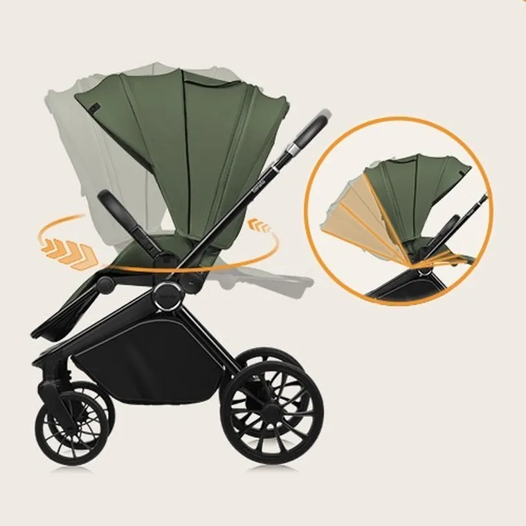 Lionelo, Mika Plus, wózek spacerowy, Green Olive