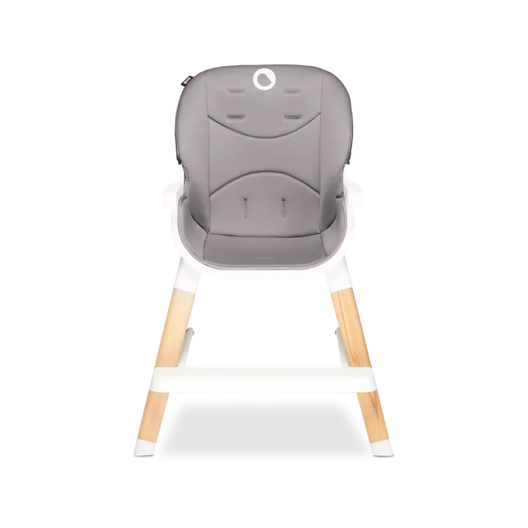 Lionelo, Mona, krzesełko do karmienia, 4w1, drewniane, szare