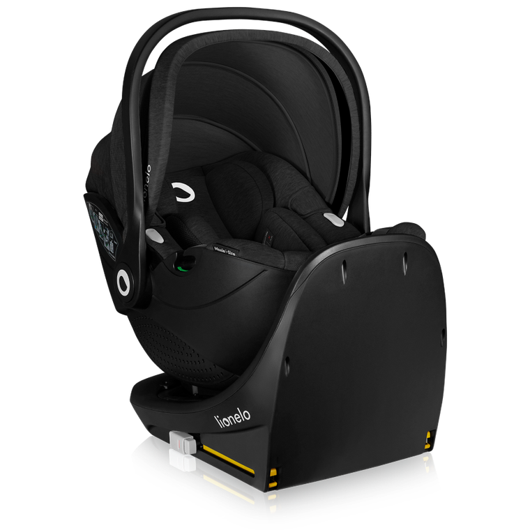 Lionelo, Moxie, i-Size, fotelik samochodowy z bazą, Black Carbon, 40-87 cm