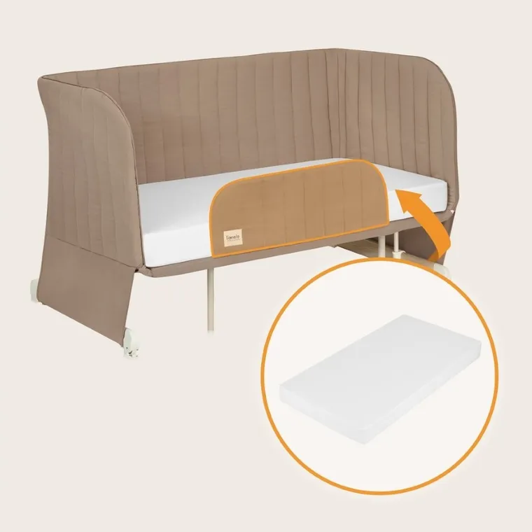 Lionelo, Thomi Plus 5w1, łóżeczko, Beige Carmel