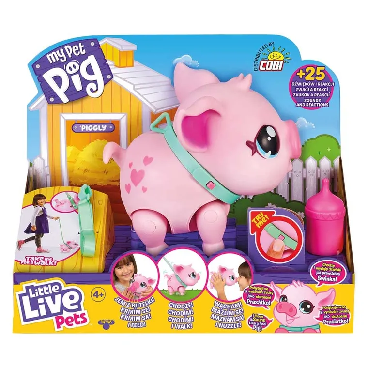 Little Live Pets, Gotta Go, Świnka, zabawka interaktywna