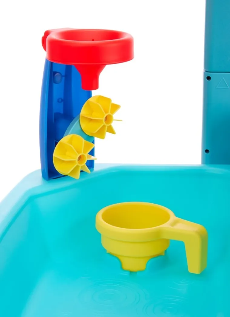 Little Tikes, Easy Store, stół wodny z akcesoriami, niebieski