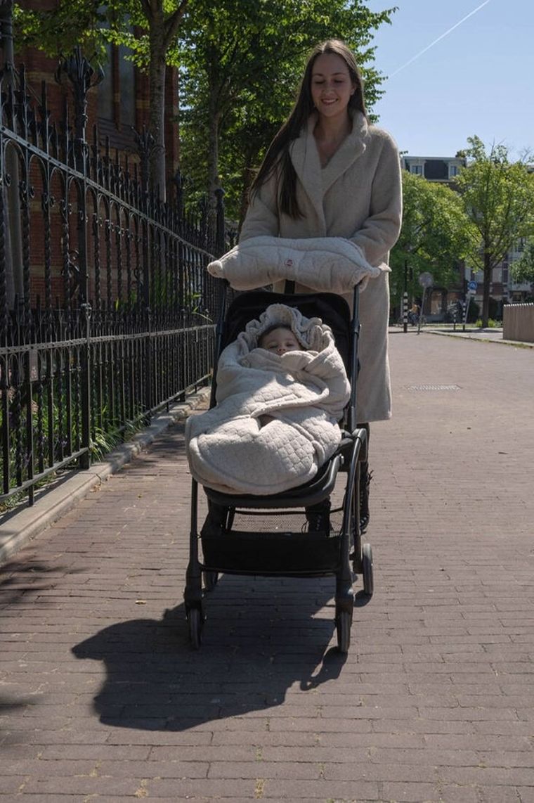 Lodger, Fleece, Birch, zimowy śpiworek do wózka, polarowy, beżowy