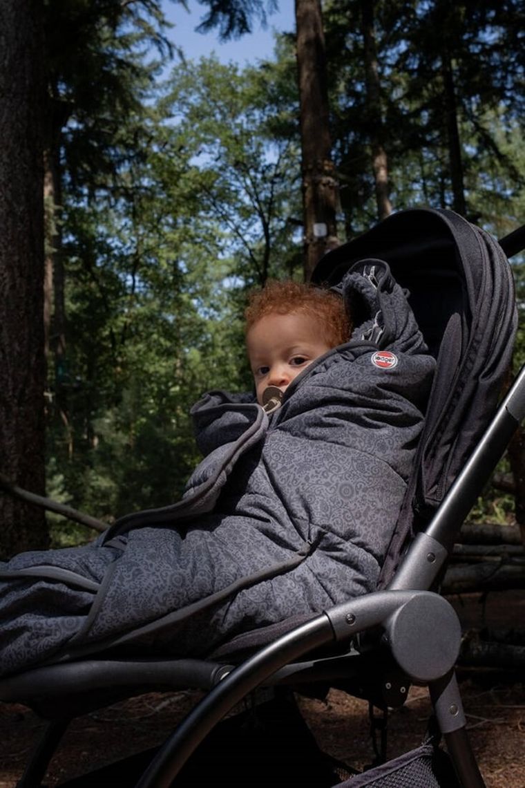 Lodger, Taslon, Pigeon, zimowy śpiworek do wózka, wodoodporny, grafitowy