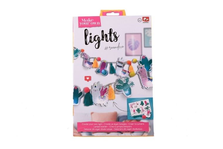 Make Your Own, lampka, girlanda LED, zestaw kreatywny