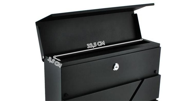 Malatec, skrzynka na listy, antracyt