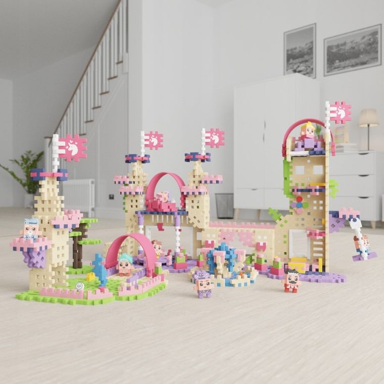 Marioinex, Mini Waffle, Księżniczka, klocki konstrukcyjne, 280 elementów