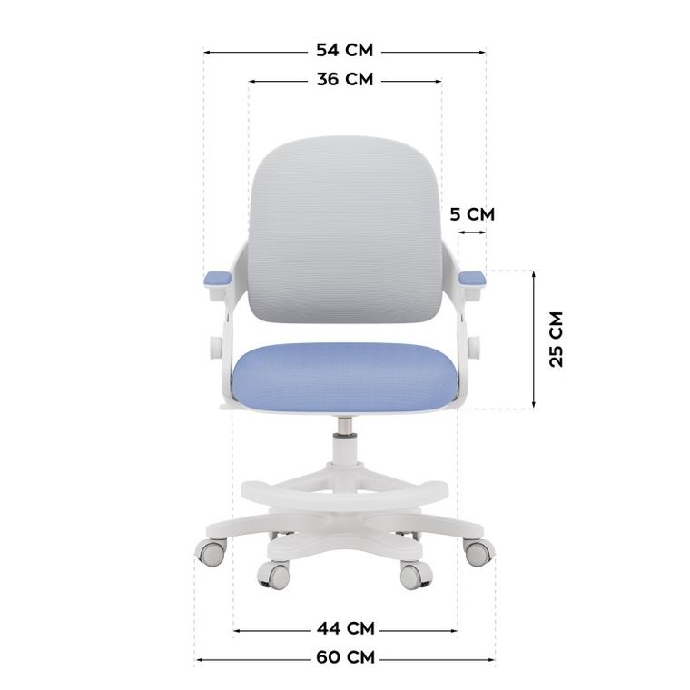 Mark Adler, Junior 4.3, fotel obrotowy dla dzieci, Blue-grey