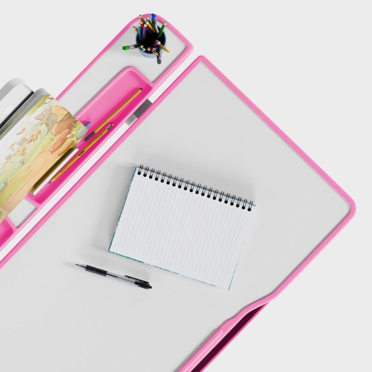 Mark Adler, Study 3.0 Pink, ergonomiczne biurko dla dziecka, 66 cm