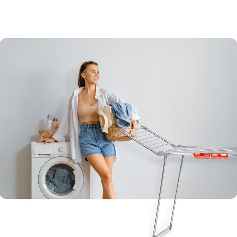 Massido, Debora, stojąca suszarka na pranie, rozkładana, 19 mb