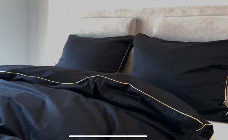 Matex, Gold Line, pościel satynowa, jednobarwna z wypustką, 140-200 cm