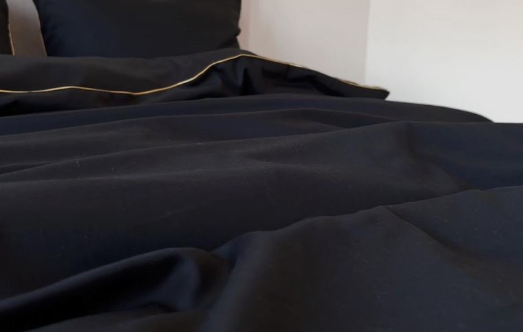 Matex, Gold Line, pościel satynowa, jednobarwna z wypustką, 160-200 cm