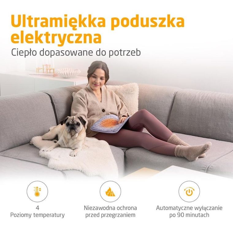 Medisana, pad grzejny, fioletowy, HP 518