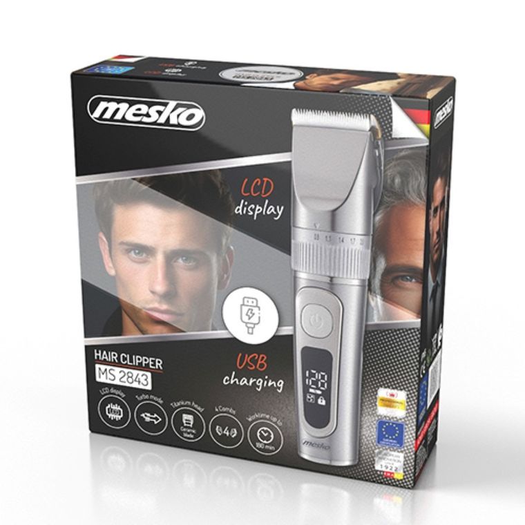 Mesko, strzyżarka do włosów z wyświetlaczem LCD