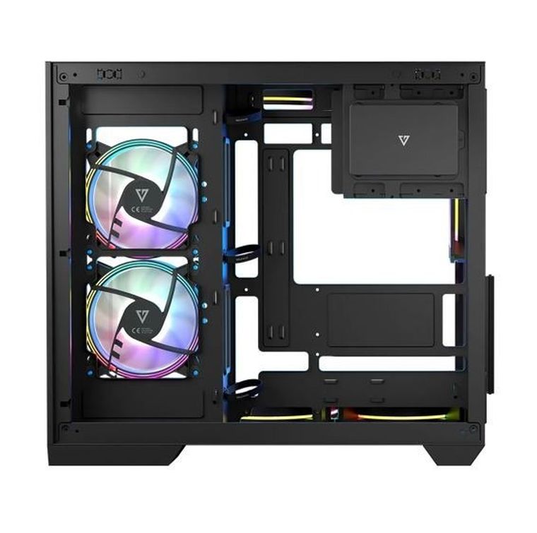 Modecom, Volcano Panorama APEX ARGB 3F Midi, obudowa komputerowa, szara