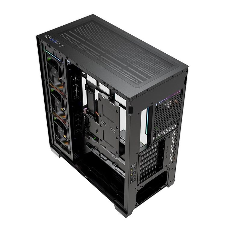 Modecom, Volcano Stellar Plus ARGB Midi 5F, obudowa komputerowa, czarna