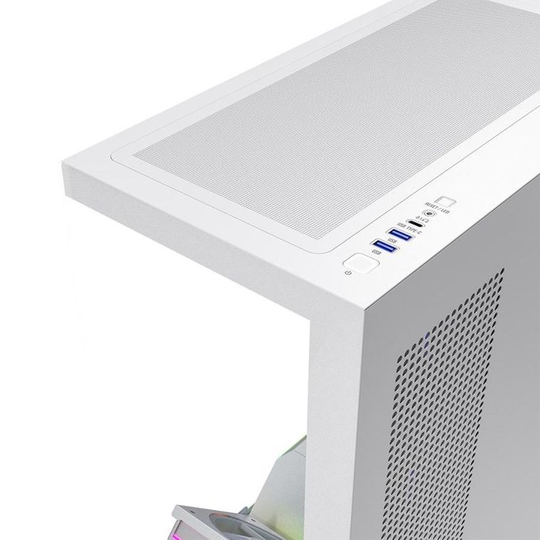 Modecom, Volcano Stellar Plus, obudowa komputerowa, ARGB MIDI 8F, biała