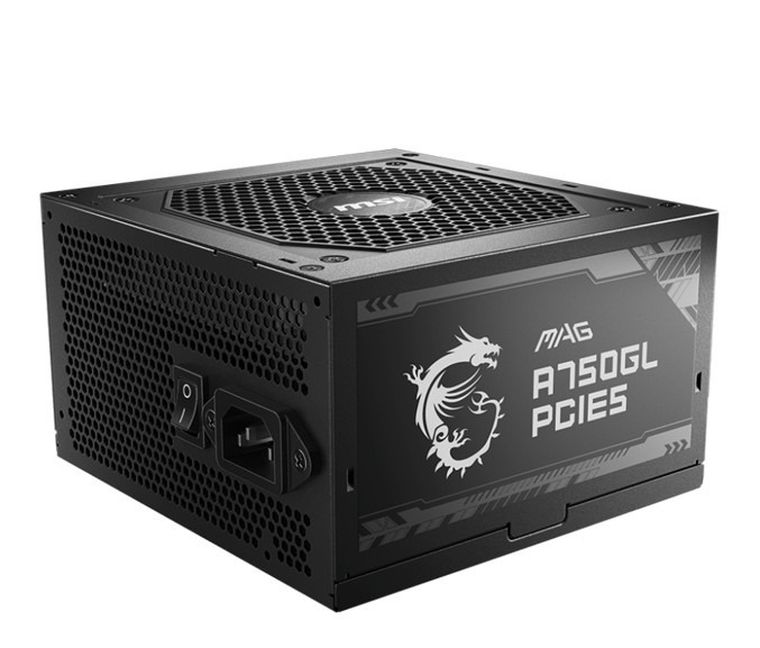 MSI, zasilacz modularny, MAG A750GL PCIE5 II, 750W, 80PLUS GOLD