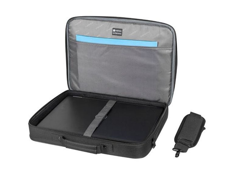 Natec, Boxer Lite, torba do laptopa 15.6", czarna, NTO-2054