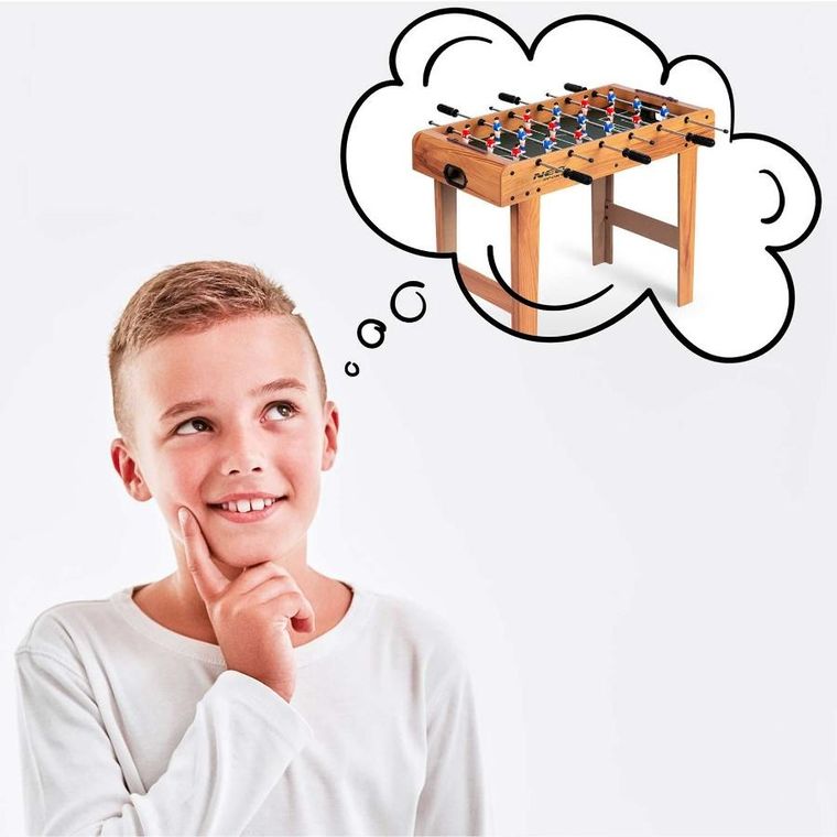 Neo-Sport, drewniany stół do piłkarzyków, 70-37-62 cm