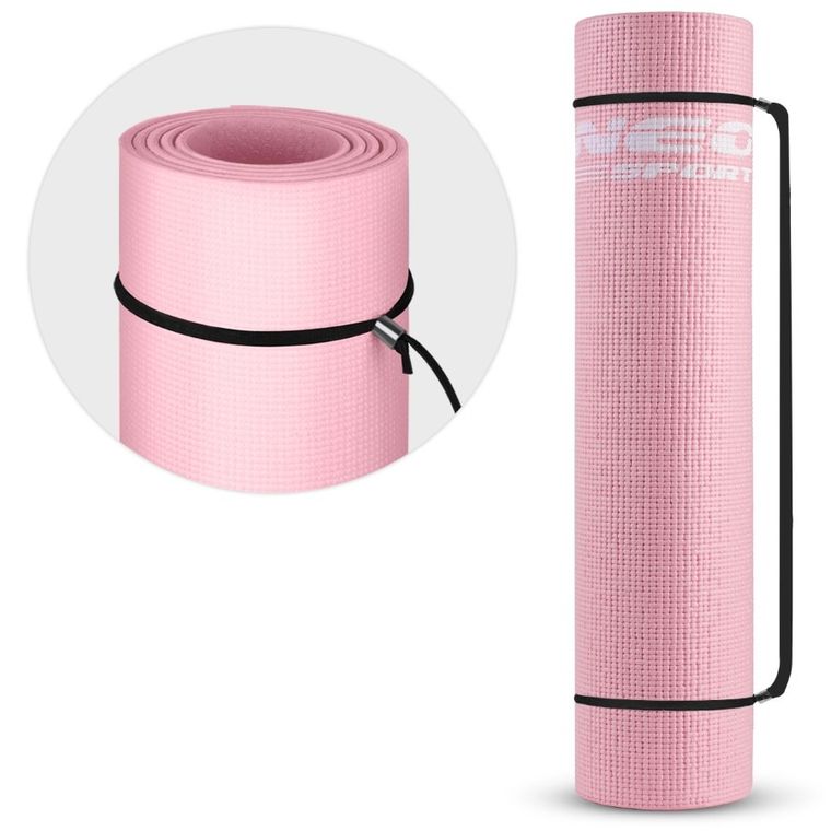 Neo-Sport, mata do ćwiczeń, 173-61 cm, różowa