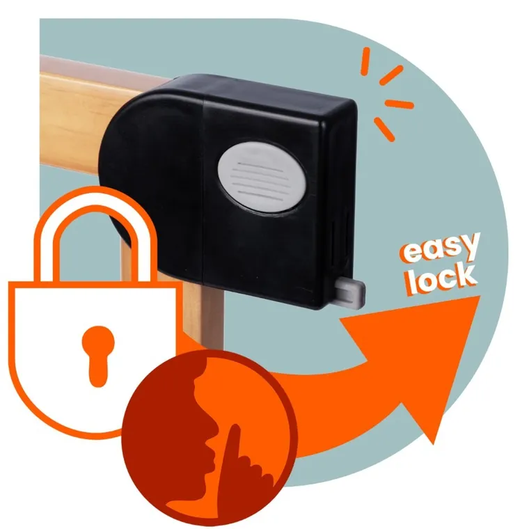 Nukido, barierka, bramka zabezpieczająca, czarna