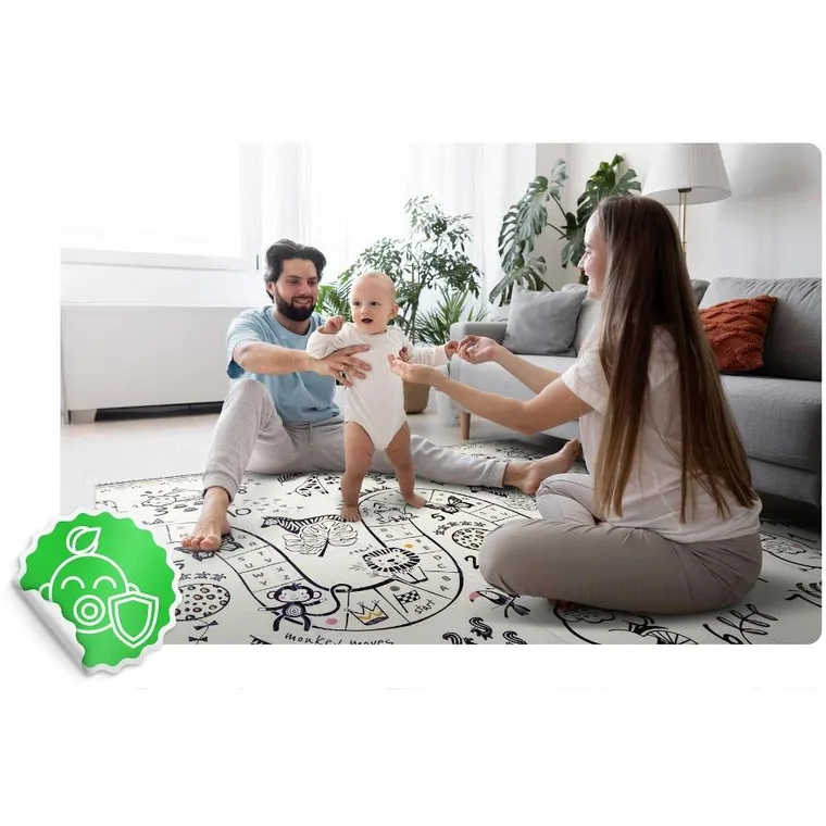 Nukido, dwustronna mata piankowa, składana, 150-200 cm